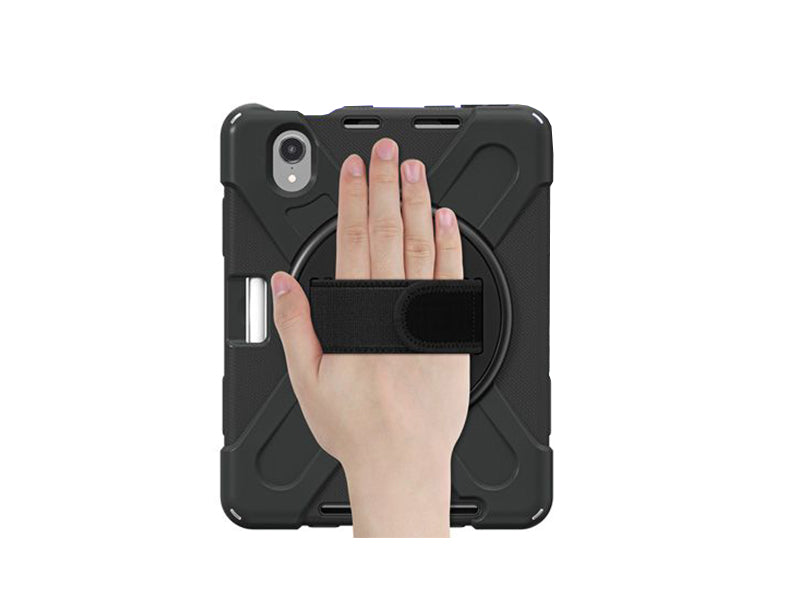 Coque Securit rotative iPad Mini 8.3 (2024/21 - 7/6th gen) - Noir