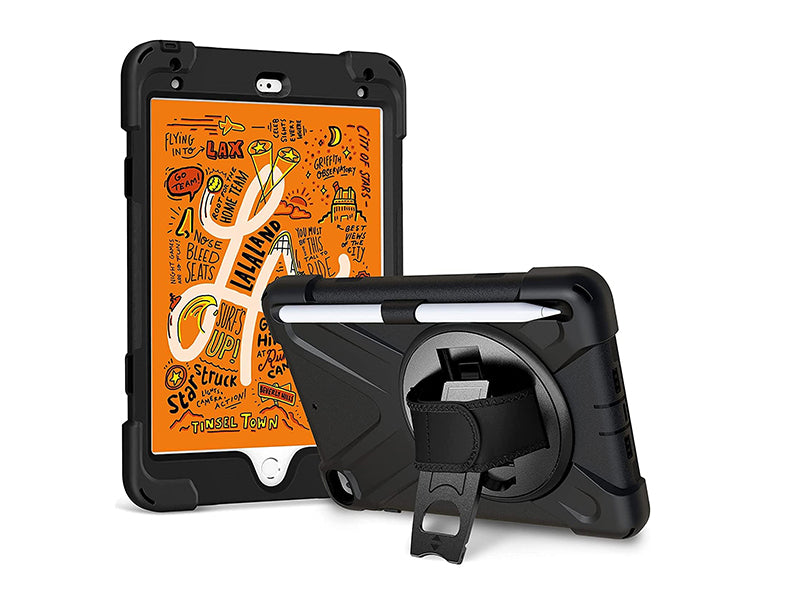 Coque Securit rotative iPad Mini 7.9 (2019/15 - 5/4th gen) - Noir