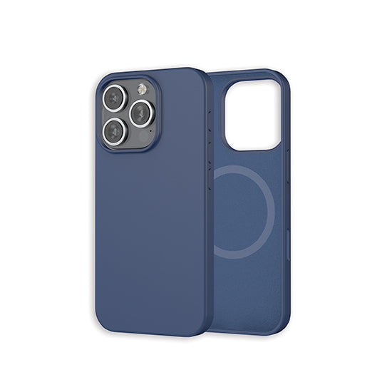 Coque silicone MagSafe iPhone 16 Pro Bleu
