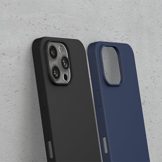 Coque silicone MagSafe iPhone 16 Plus Noir