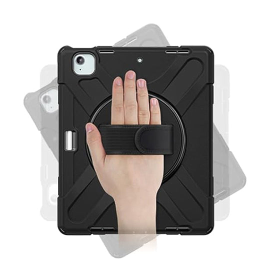 Coque Securit Rotative iPad Air 13 (M2/M3/M4) Noir Polybag