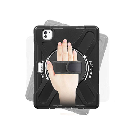 Coque Securit Rotative iPad Pro 13 (M4/M5) Noir Polybag