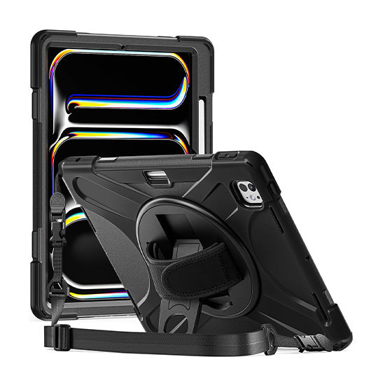 Coque Securit Rotative iPad Pro 13 (M4/M5) Noir Polybag