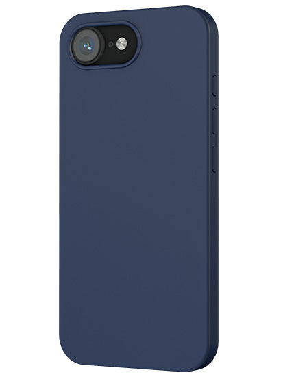 Coque silicone MagSafe iPhone 16e / 17e Bleu