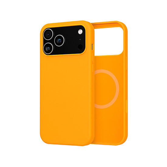 Coque silicone MagSafe iPhone 17 Pro Max Orange