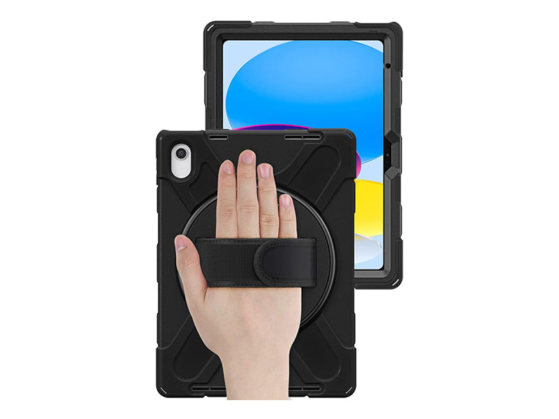 Coque Securit rotative iPad 11 & 10.9" (2025/22 - 11/10th gen) - Noir