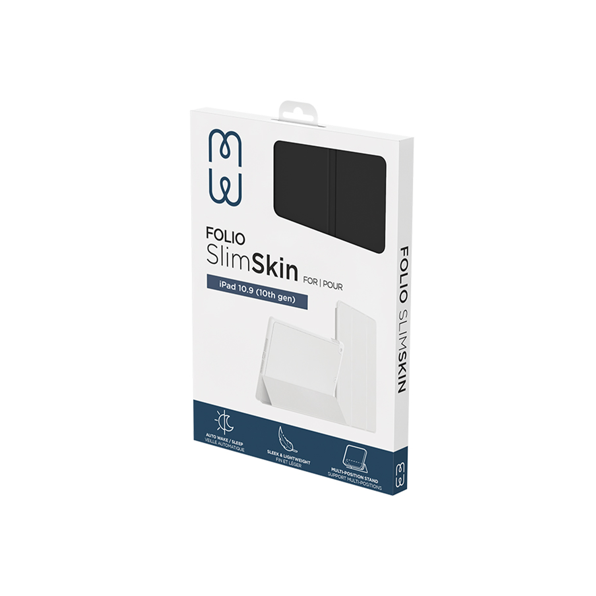 Folio SlimSkin iPad 11 & 10.9" (2025/22 - 11/10th gen) - Noir