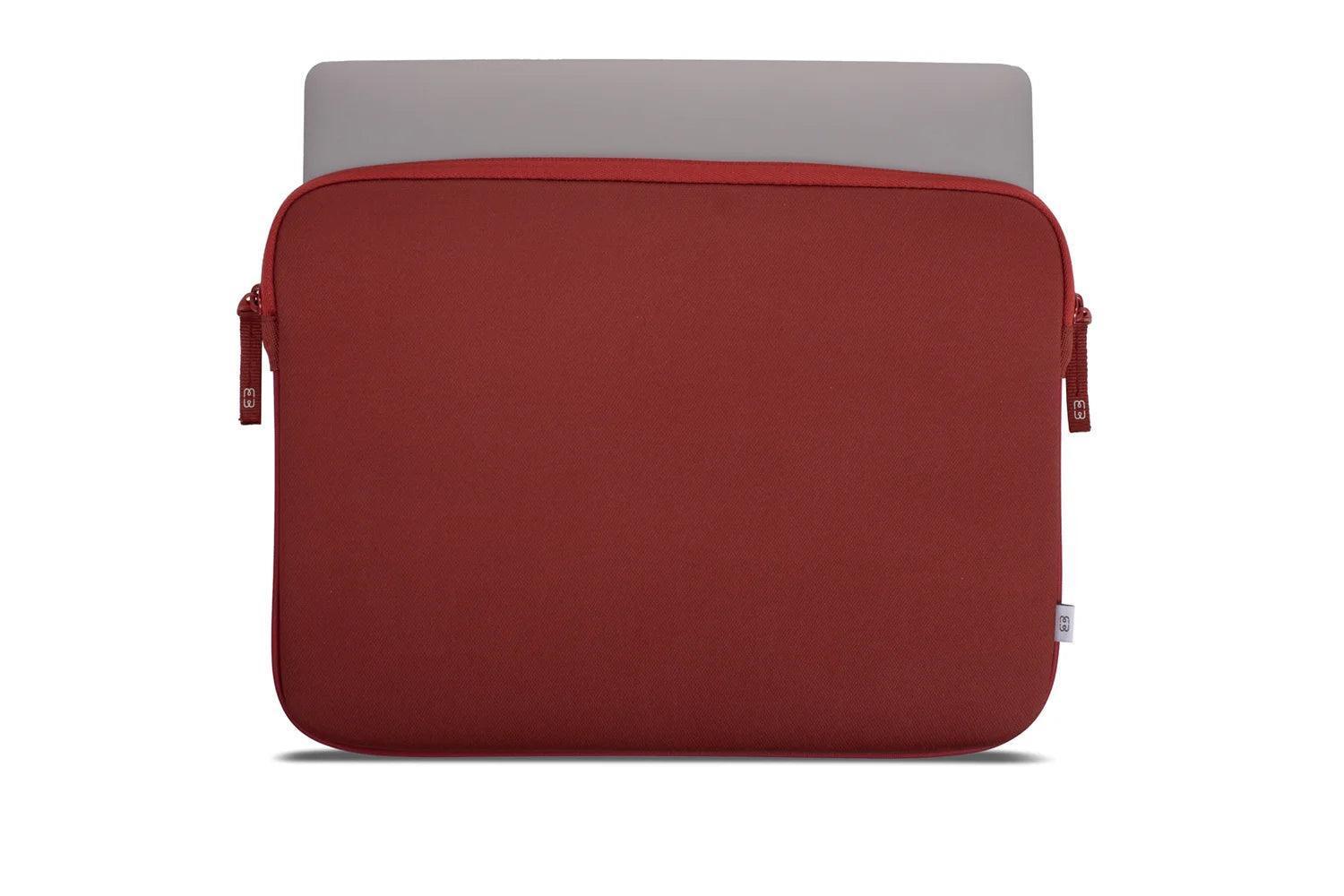 Housse MacBook Recyclee Rouge - ouverture