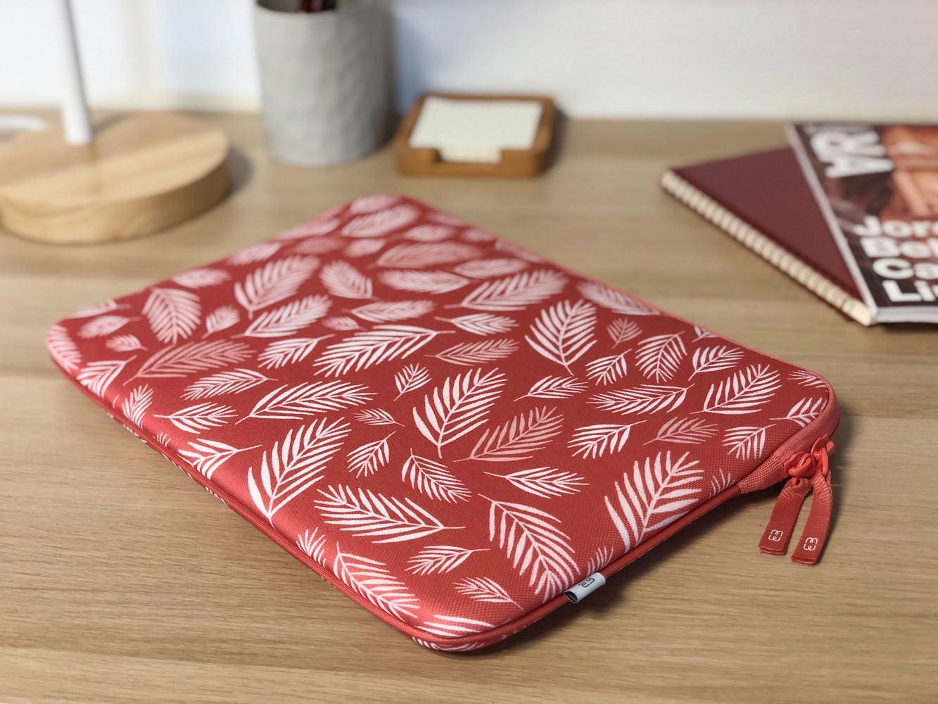 Housse pour MacBook Air/Pro 13″ - Pattern 2nd Life Botanic Rouge - MW