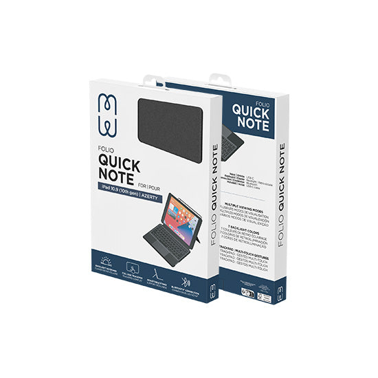 Folio Quick Note iPad 11 (A16) & 10.9 (10th gen) QWERTY Espagnol