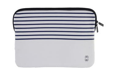 Housse PC 13 Marinière Blanche
