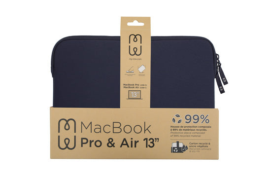 Housse MacBook Pro/Air 13 Basics ²Life Bleu/Blanc
